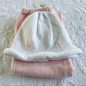 Papo d’Anjo Baby Knit Pants & Hat